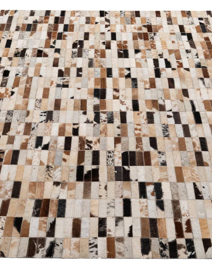 Detail image of 5' x 8' 1 Cowhide - Patchwork Rug