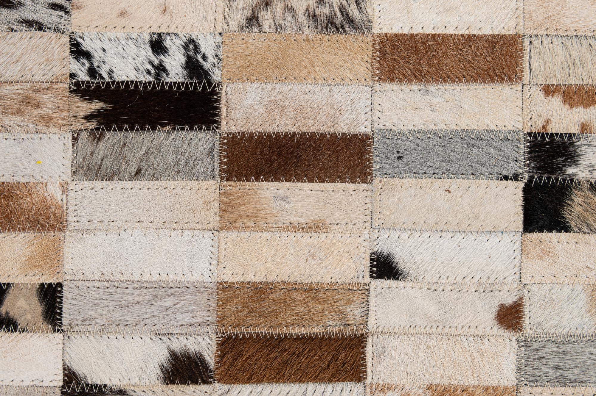 5' x 8' 1 Cowhide - Patchwork Rug