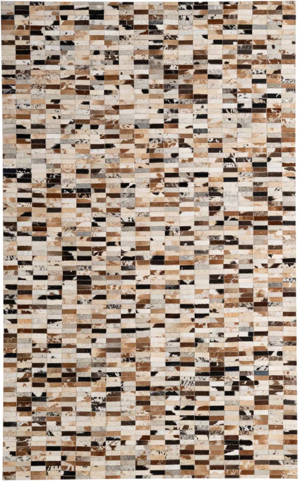 Detail image of 5' x 8' 1 Cowhide - Patchwork Rug