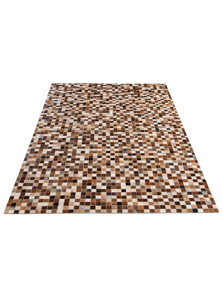 Detail image of 5' x 7' 11 Cowhide - Patchwork Rug
