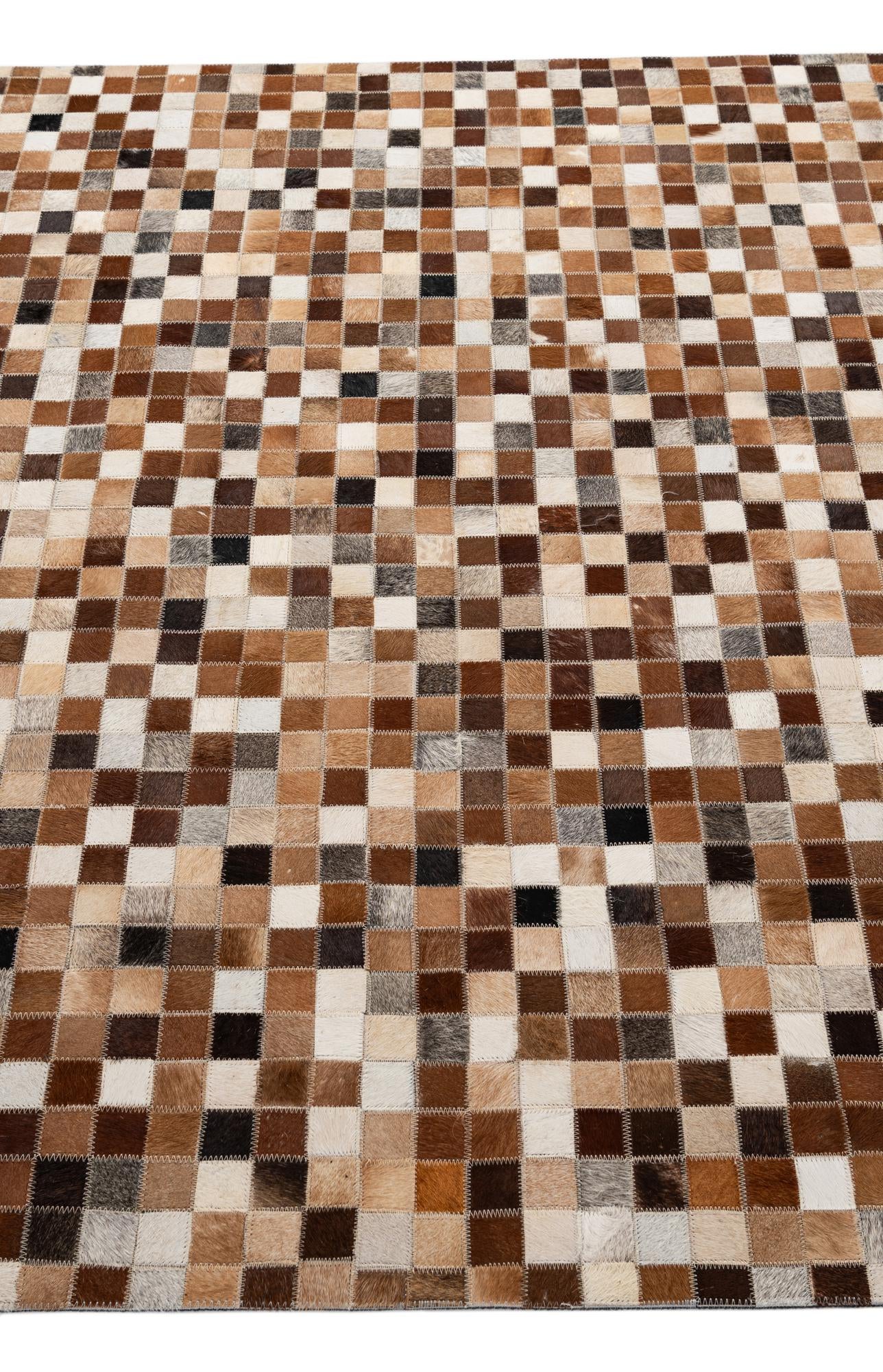 5' x 7' 11 Cowhide - Patchwork Rug