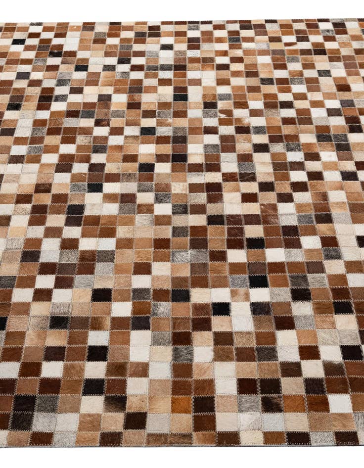 Detail image of 5' x 7' 11 Cowhide - Patchwork Rug