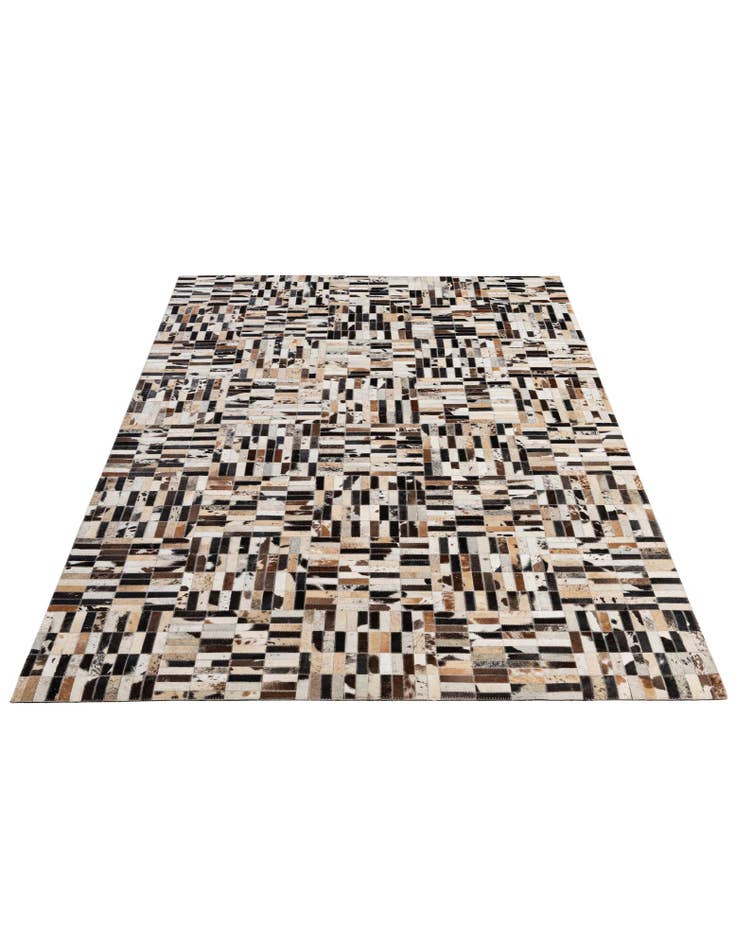 Detail image of 5' x 7' 11 Cowhide - Patchwork Rug