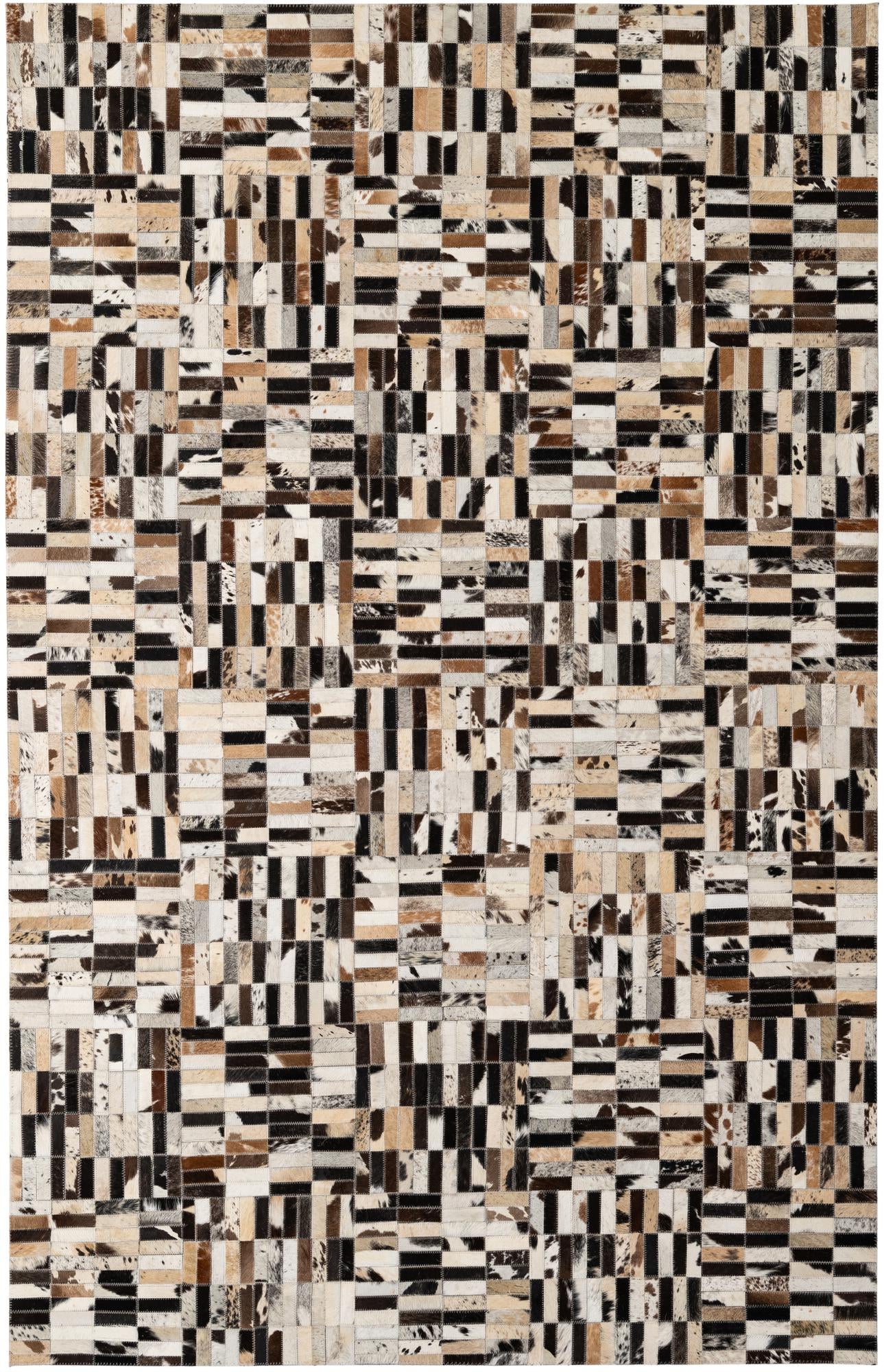 5' x 7' 11 Cowhide - Patchwork Rug