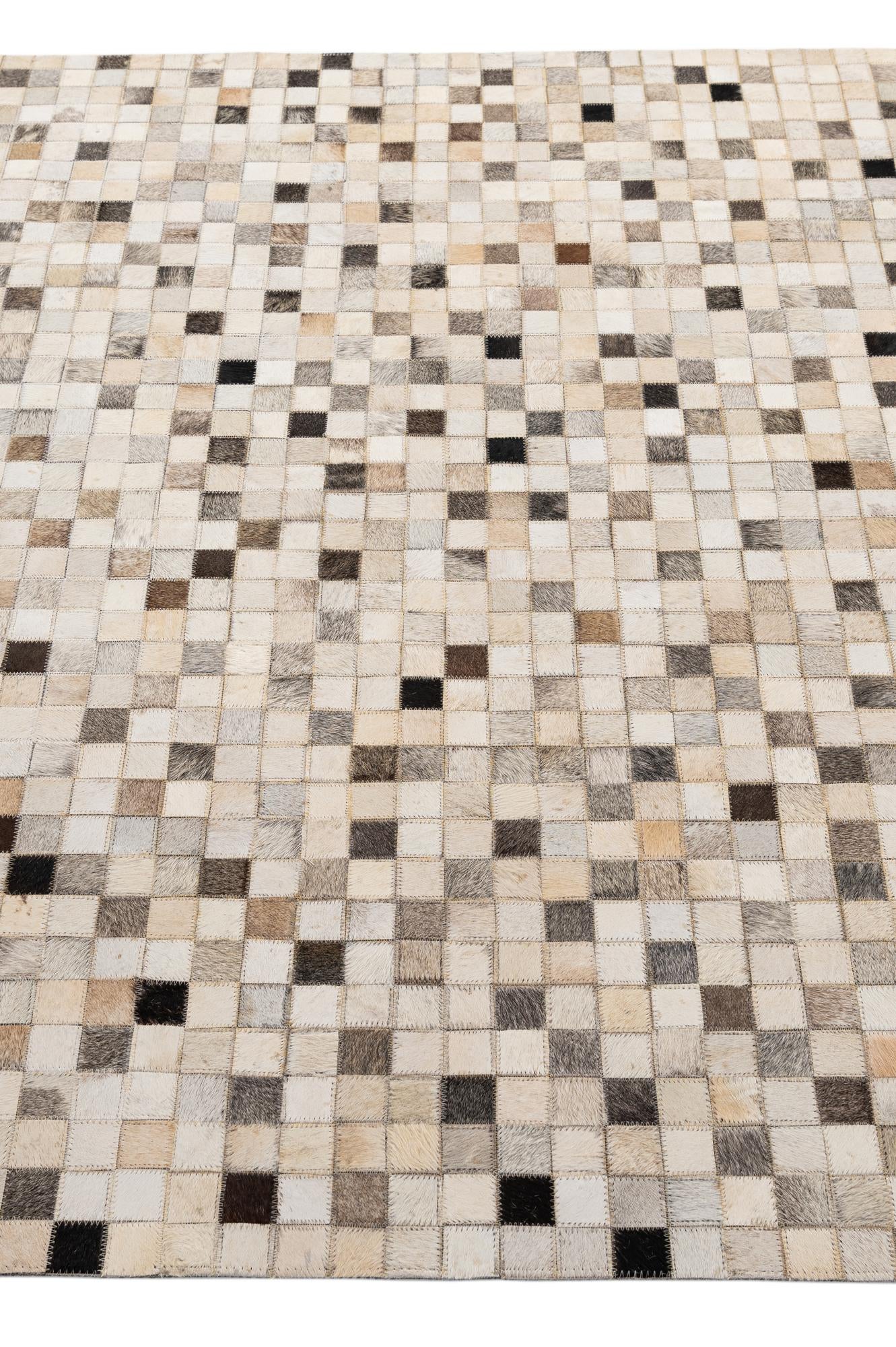 5' 1 x 7' 11 Cowhide - Patchwork Rug