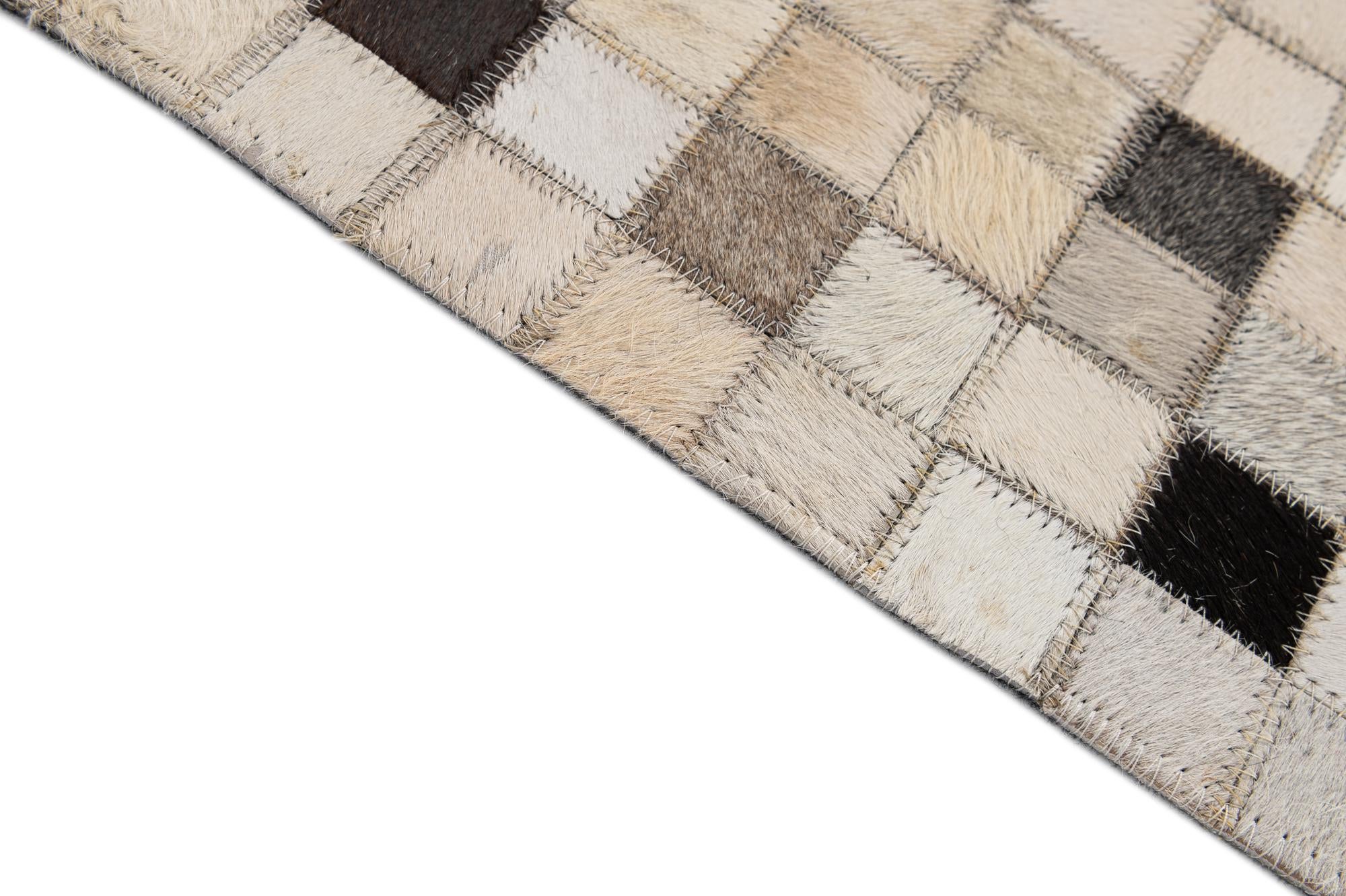 5' 1 x 7' 11 Cowhide - Patchwork Rug