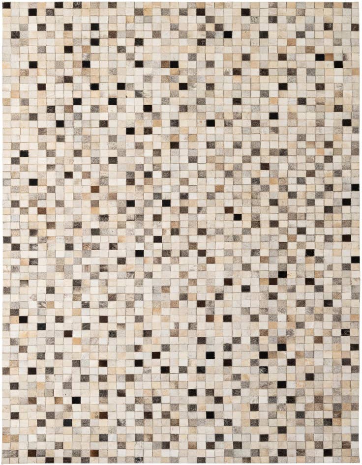 Detail image of 5' 1 x 7' 11 Cowhide - Patchwork Rug