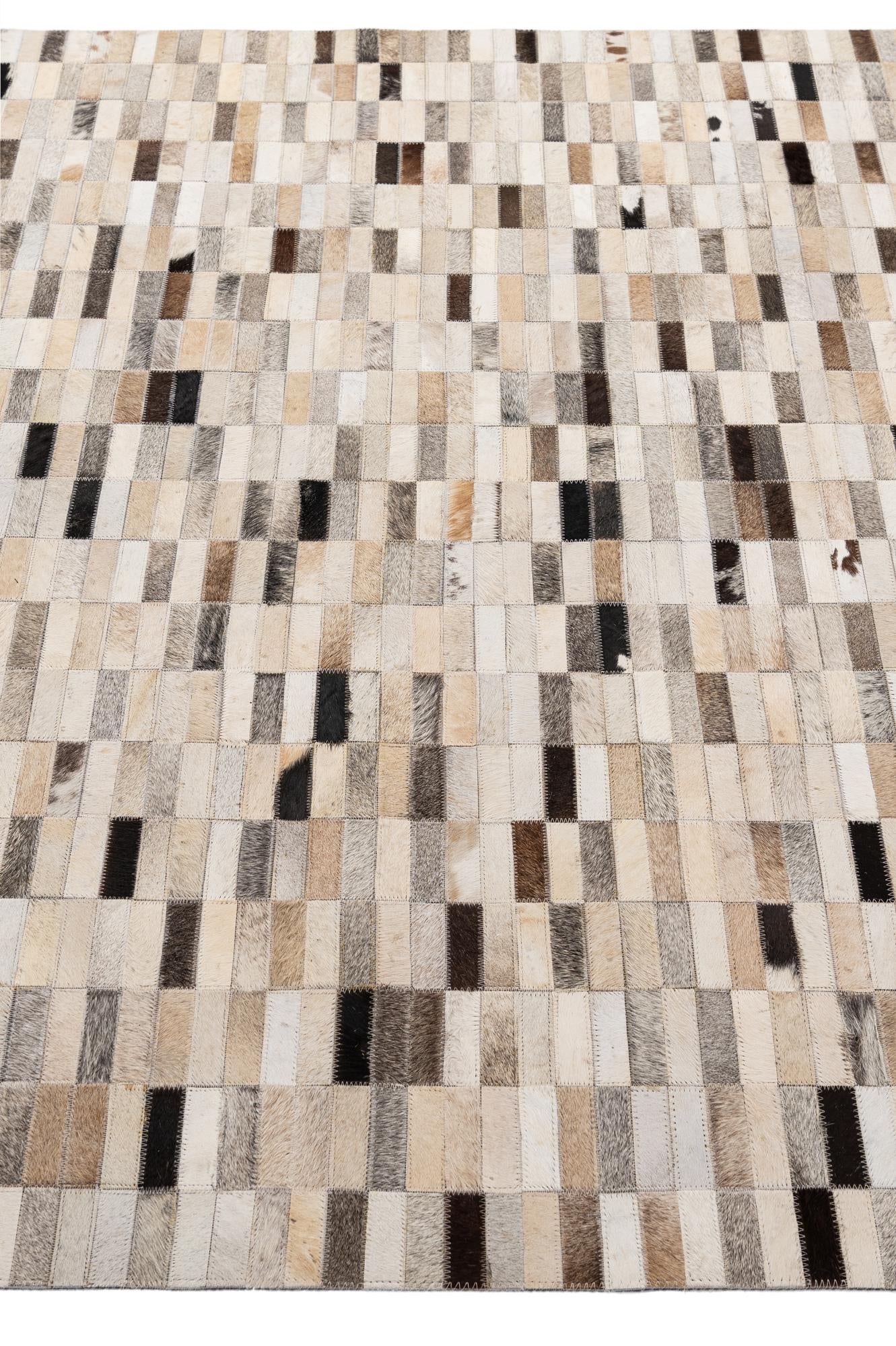 5' 2 x 7' 11 Cowhide - Patchwork Rug