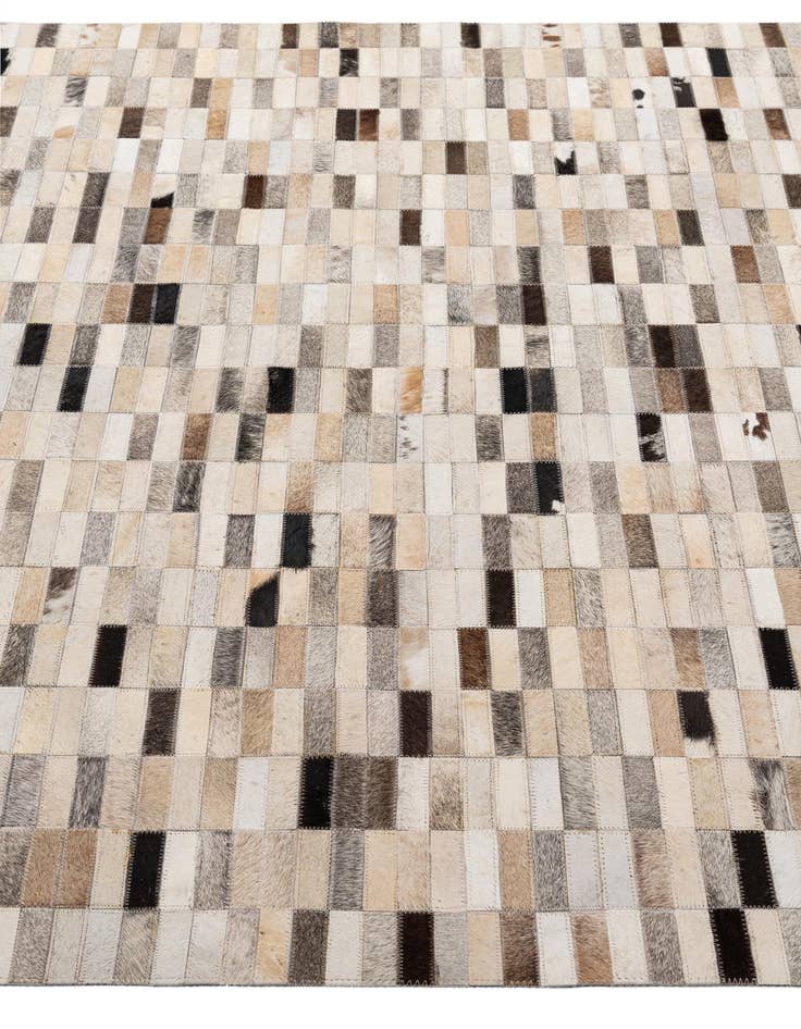 Detail image of 5' 2 x 7' 11 Cowhide - Patchwork Rug
