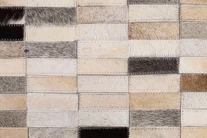 5' 2 x 7' 11 Cowhide - Patchwork Rug