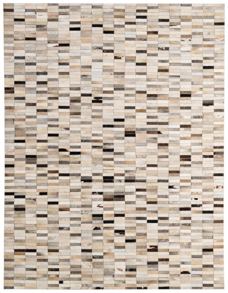 Detail image of 5' 2 x 7' 11 Cowhide - Patchwork Rug