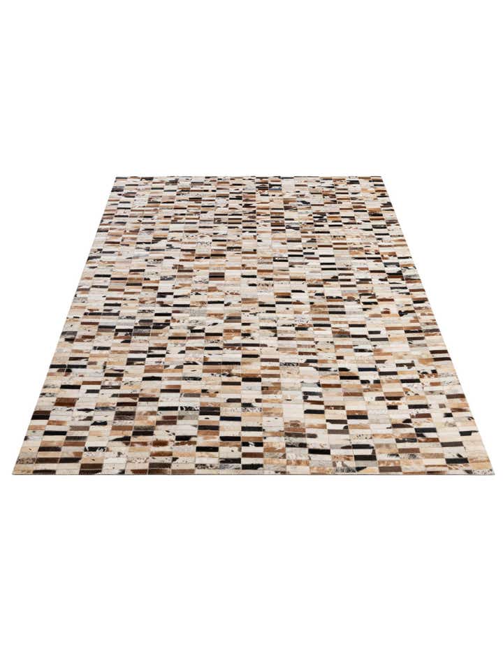 5' 3 x 8' 2 Cowhide - Patchwork Rug