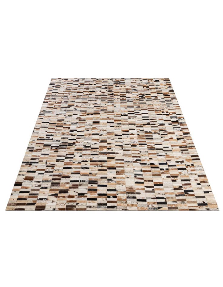Detail image of 5' 3 x 8' 2 Cowhide - Patchwork Rug