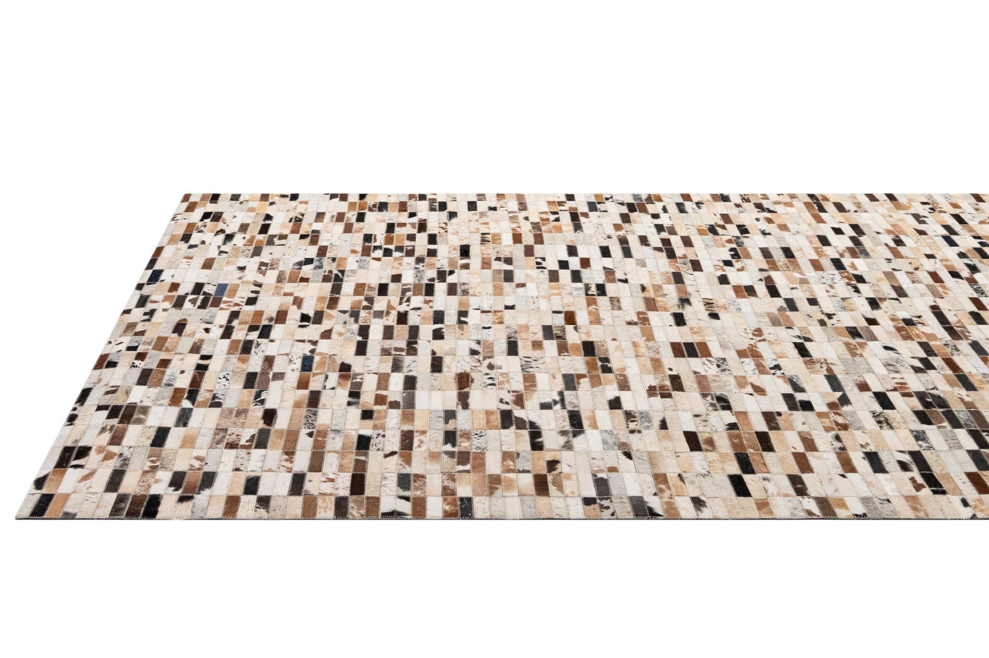 5' 3 x 8' 2 Cowhide - Patchwork Rug