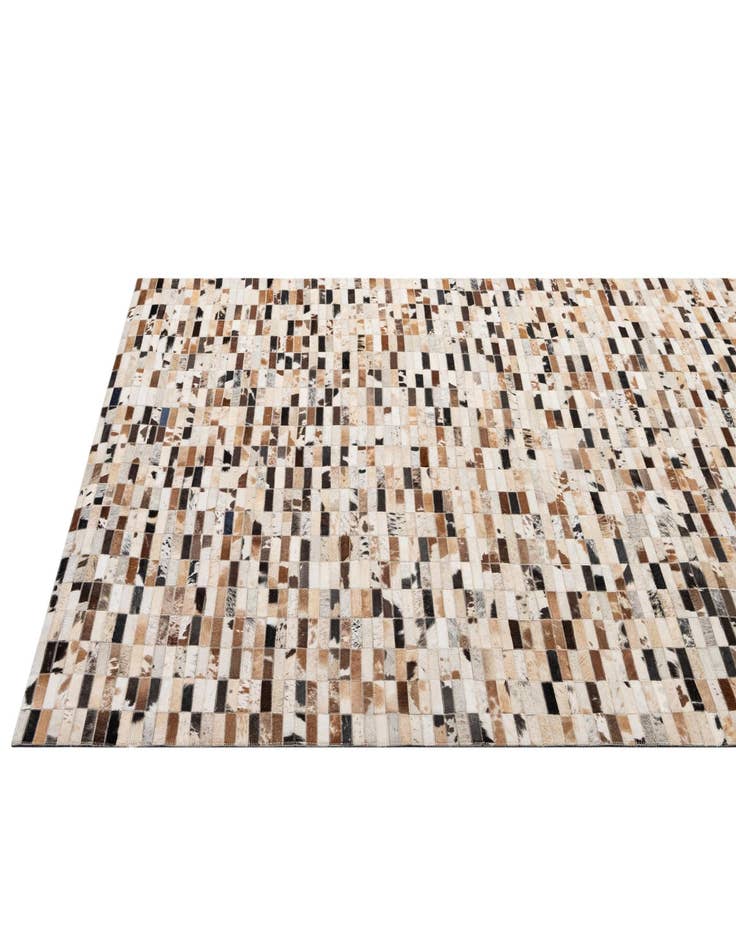 Detail image of 5' 3 x 8' 2 Cowhide - Patchwork Rug