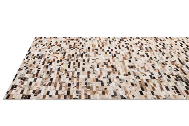 Detail image of 5' 3 x 8' 2 Cowhide - Patchwork Rug