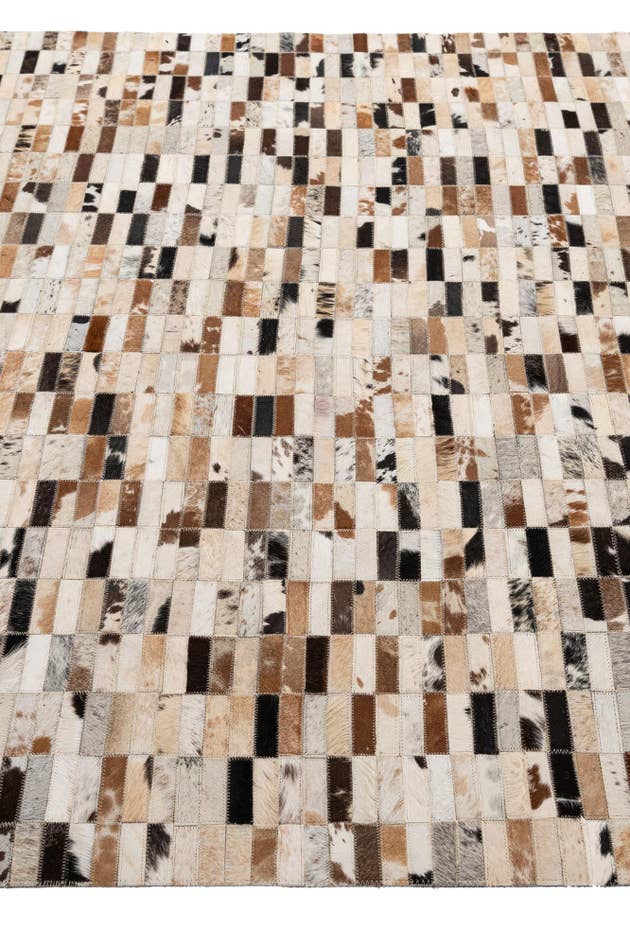 Detail image of 5' 3 x 8' 2 Cowhide - Patchwork Rug