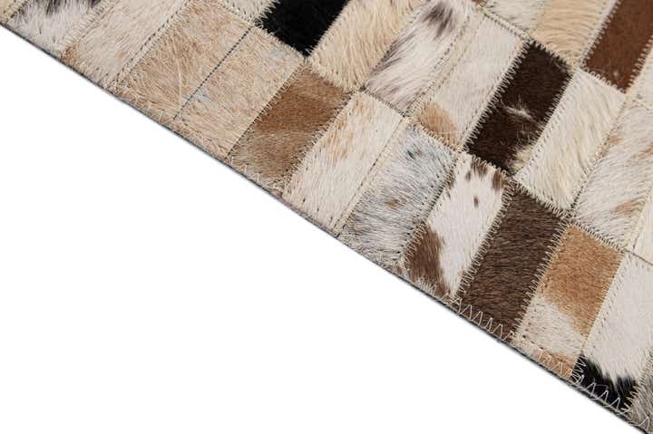 5' 3 x 8' 2 Cowhide - Patchwork Rug