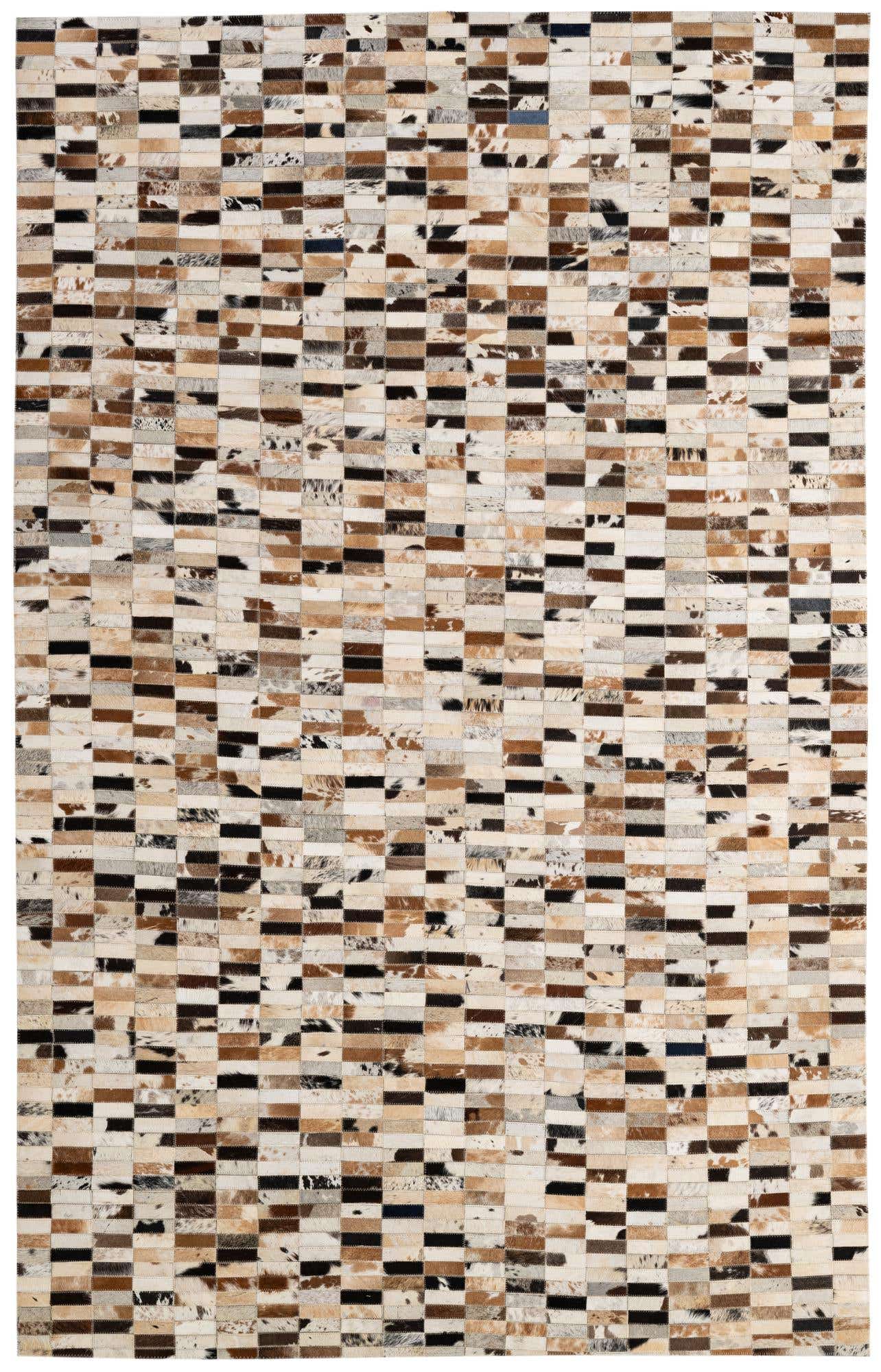 5' 3 x 8' 2 Cowhide - Patchwork Rug