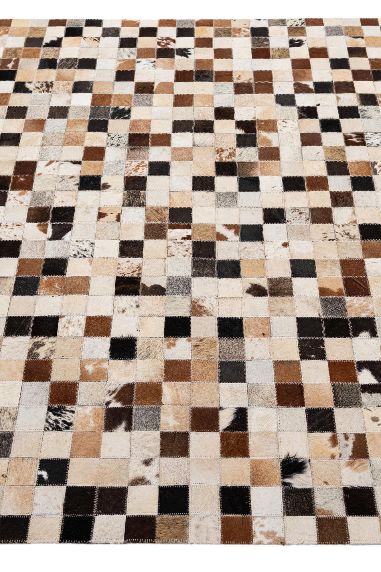 5' x 8' Cowhide - Patchwork Rug