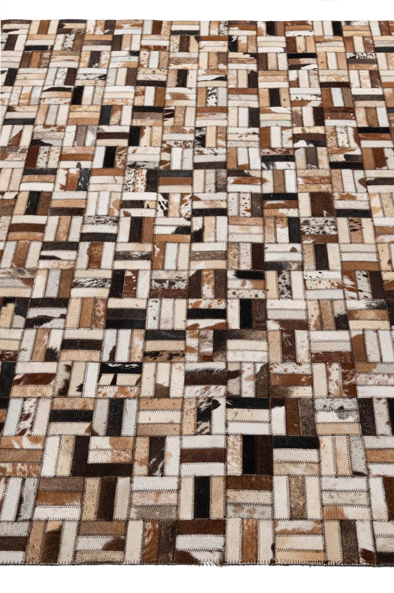5' x 7' 11 Cowhide - Patchwork Rug