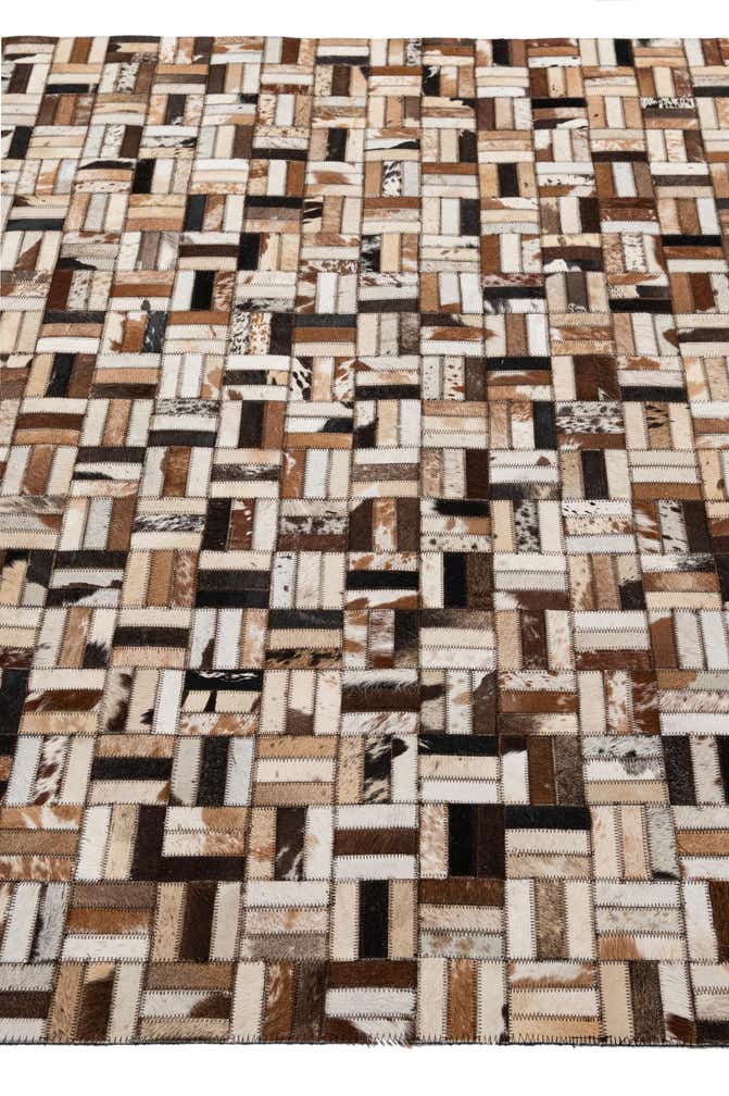 5' x 7' 11 Cowhide - Patchwork Rug
