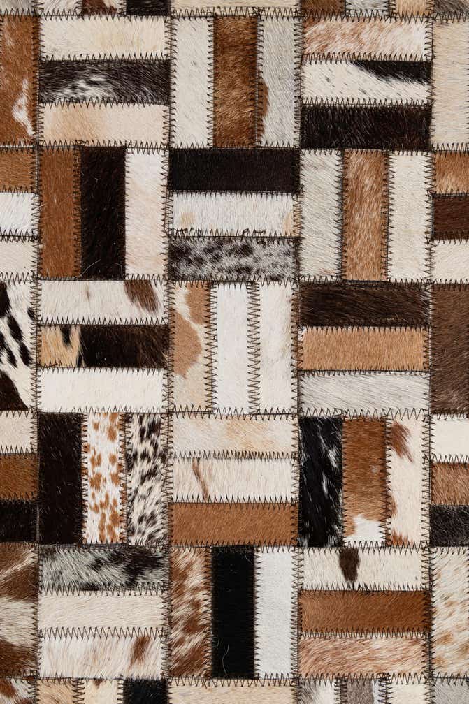 5' x 7' 11 Cowhide - Patchwork Rug