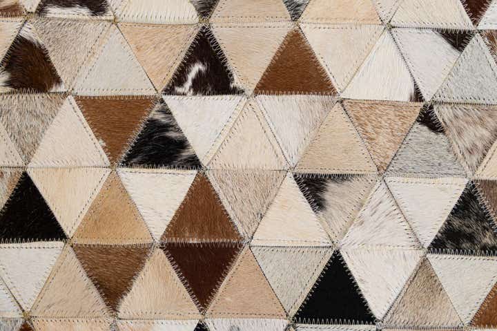 5' x 7' 11 Cowhide - Patchwork Rug