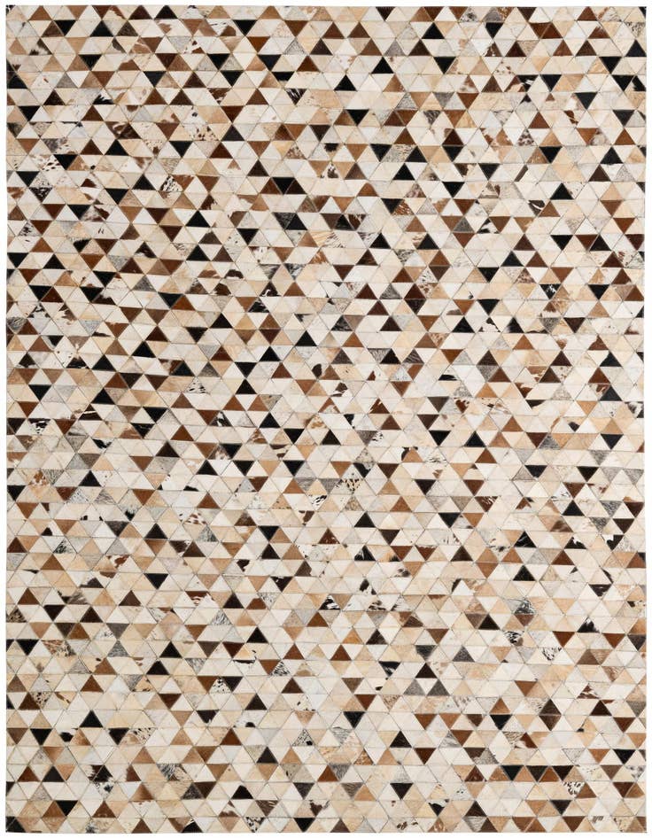 Detail image of 5' x 7' 11 Cowhide - Patchwork Rug