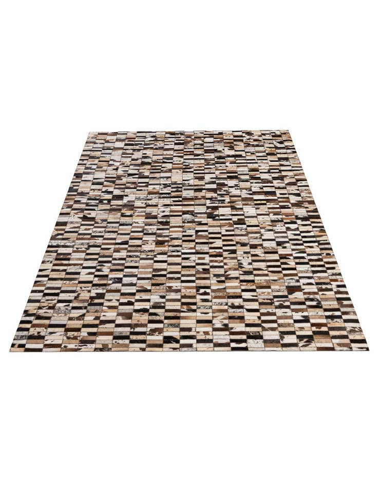 Detail image of 5' 3 x 8' Cowhide - Patchwork Rug