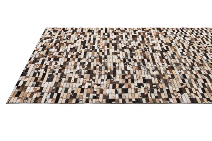 Detail image of 5' 3 x 8' Cowhide - Patchwork Rug