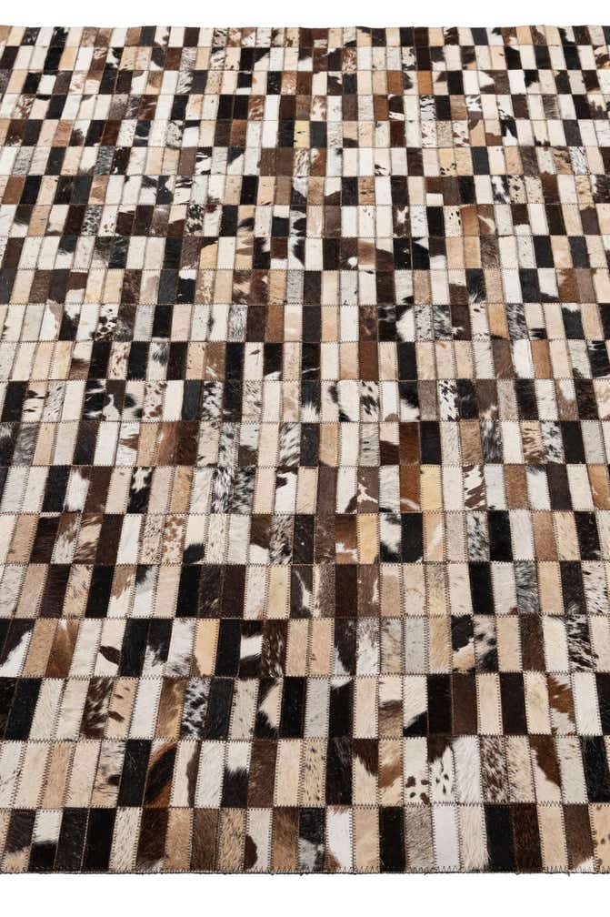 5' 3 x 8' Cowhide - Patchwork Rug