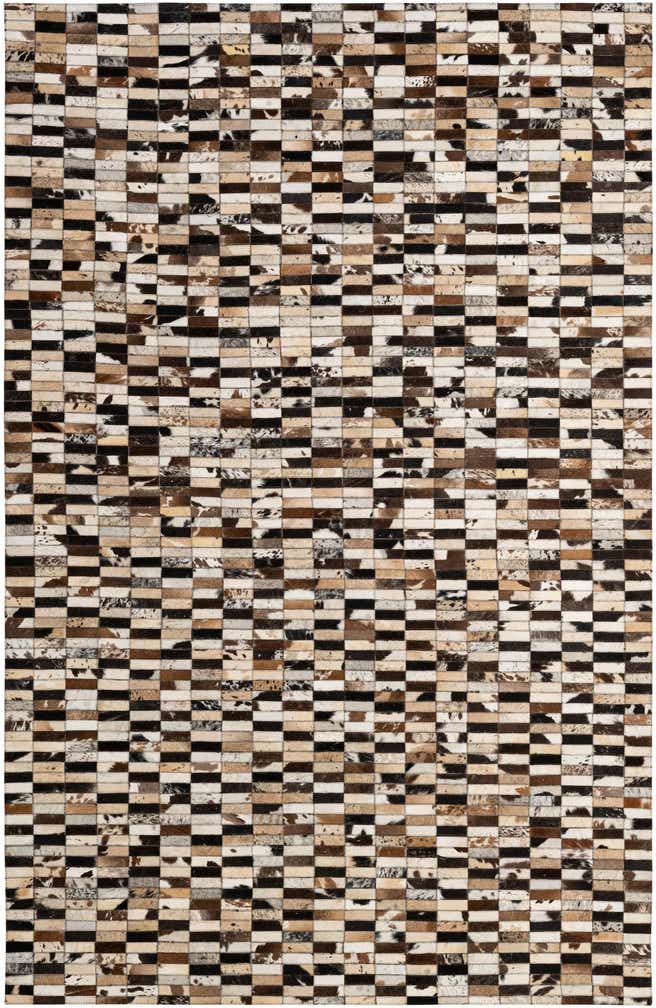 5' 3 x 8' Cowhide - Patchwork Rug