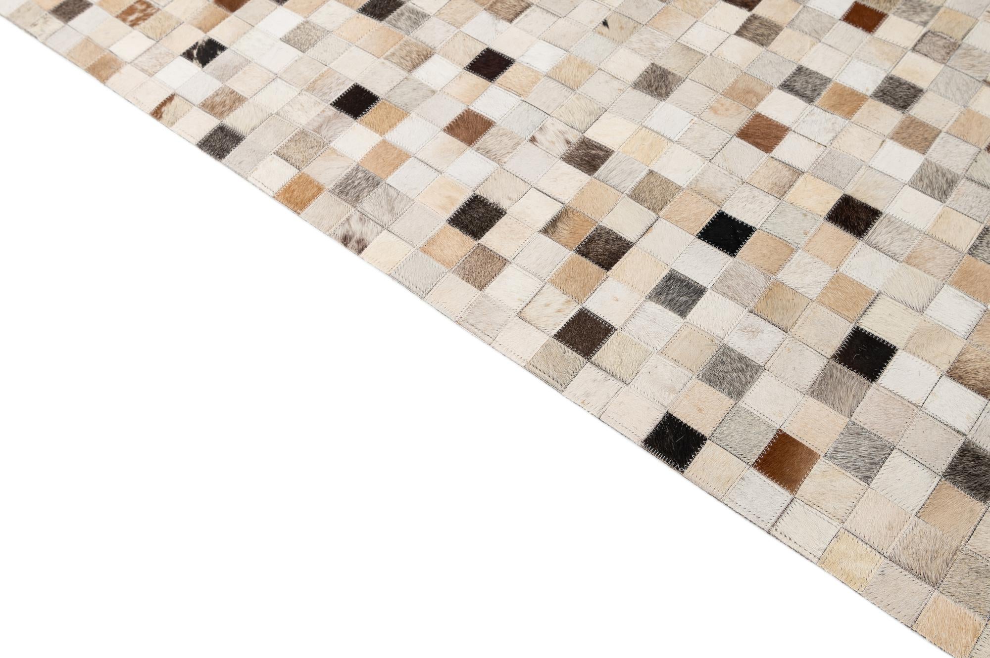 5' x 7' 10 Cowhide - Patchwork Rug