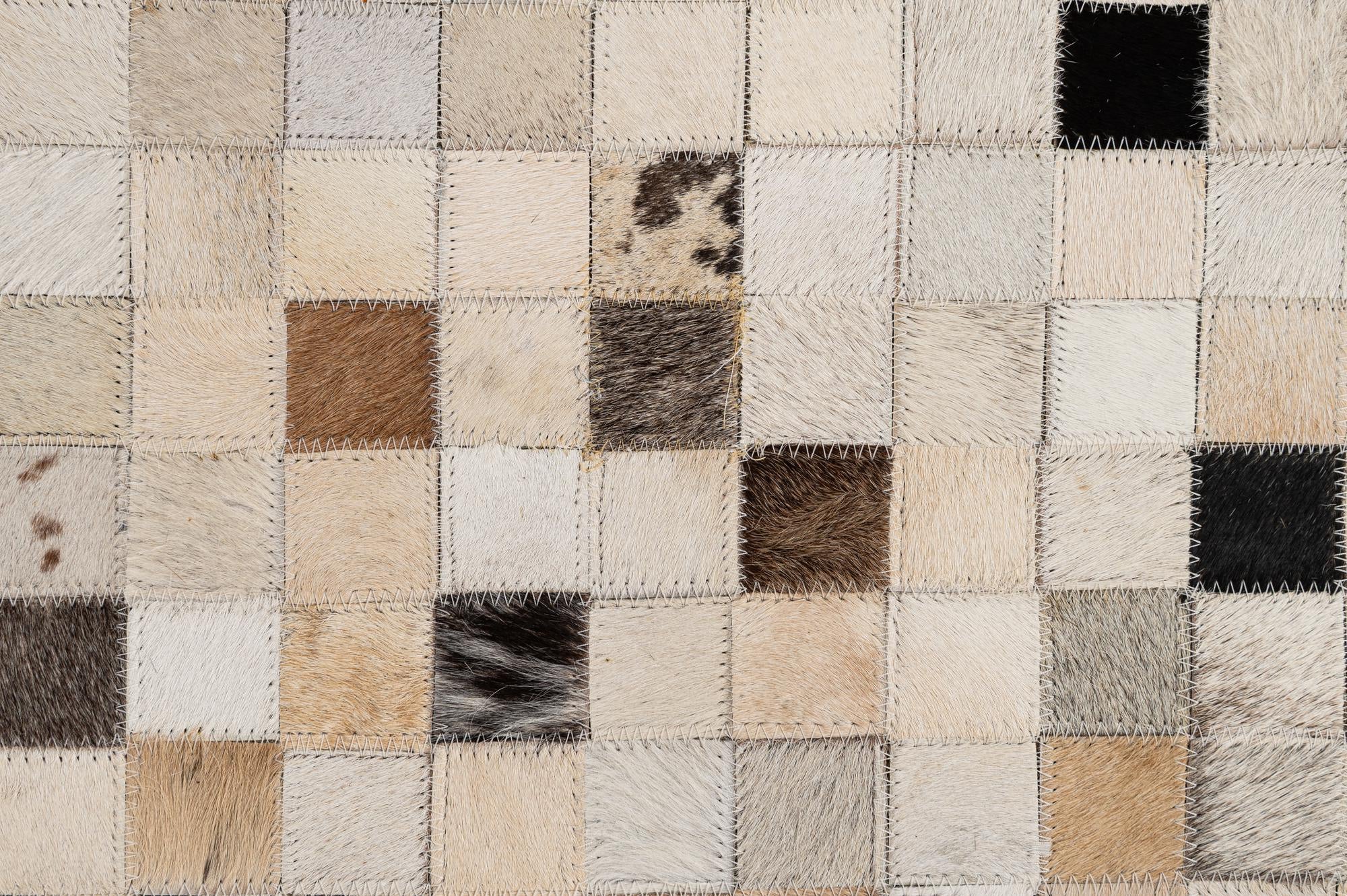 5' x 7' 10 Cowhide - Patchwork Rug