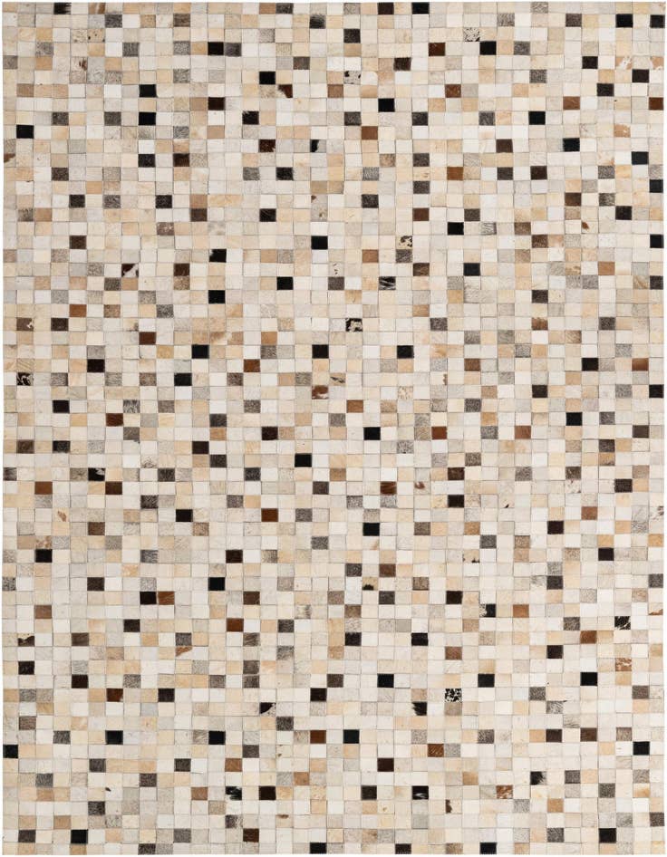 Detail image of 5' x 7' 10 Cowhide - Patchwork Rug