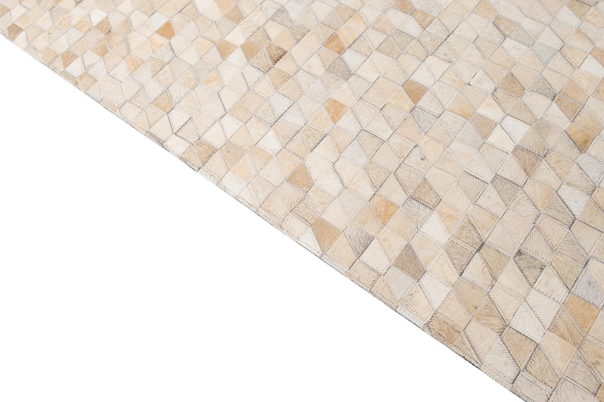 5' 2 x 8' 1 Cowhide - Patchwork Rug