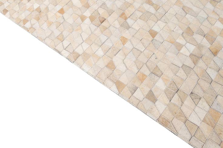 Detail image of 5' 2 x 8' 1 Cowhide - Patchwork Rug