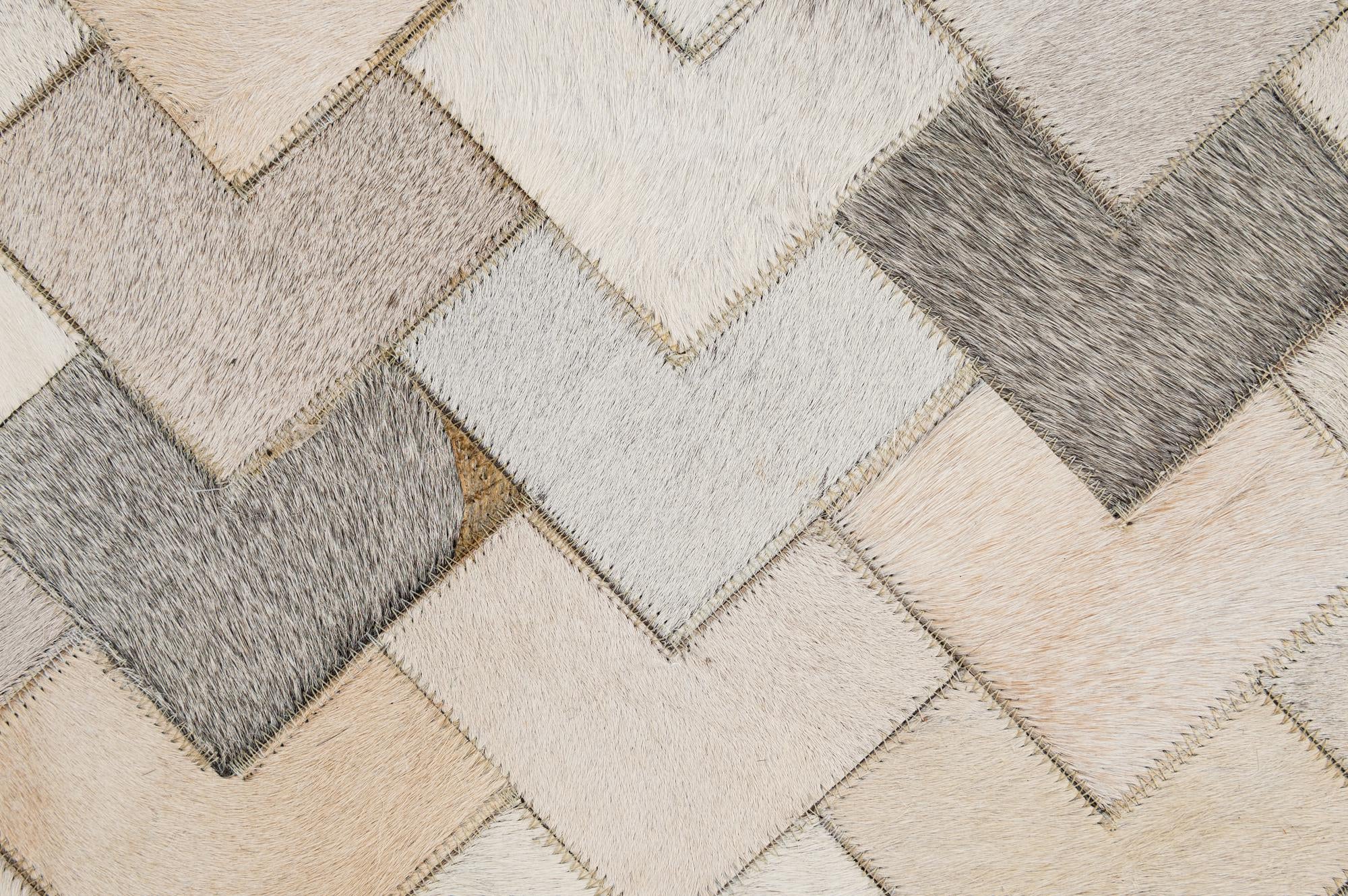 5' 2 x 7' 11 Cowhide - Patchwork Rug