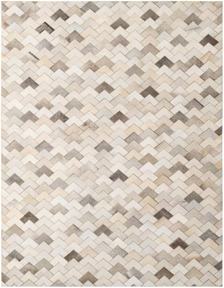 Detail image of 5' 2 x 7' 11 Cowhide - Patchwork Rug