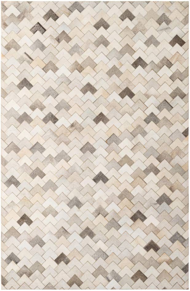 Detail image of 5' 2 x 7' 11 Cowhide - Patchwork Rug