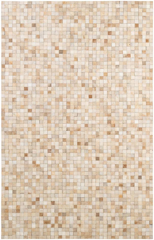 Detail image of 5' 1 x 8' 1 Cowhide - Patchwork Rug
