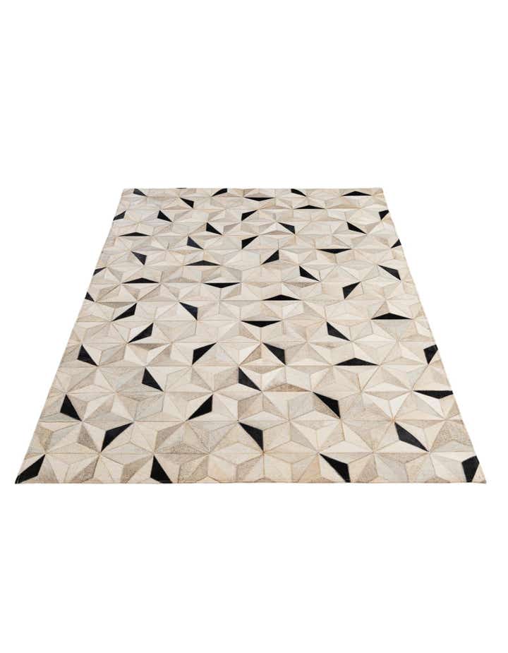 5' 2 x 8' 1 Cowhide - Patchwork Rug