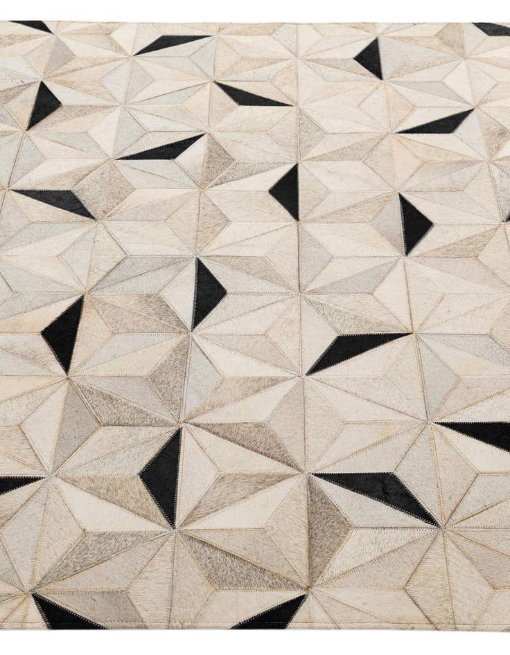 Detail image of 5' 2 x 8' 1 Cowhide - Patchwork Rug