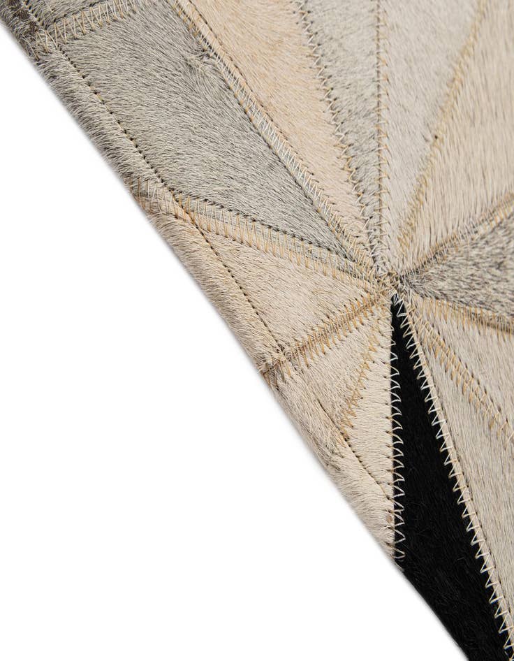 Detail image of 5' 2 x 8' 1 Cowhide - Patchwork Rug