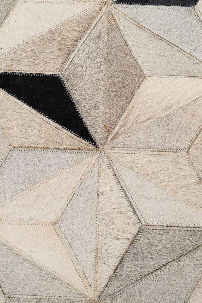 5' 2 x 8' 1 Cowhide - Patchwork Rug