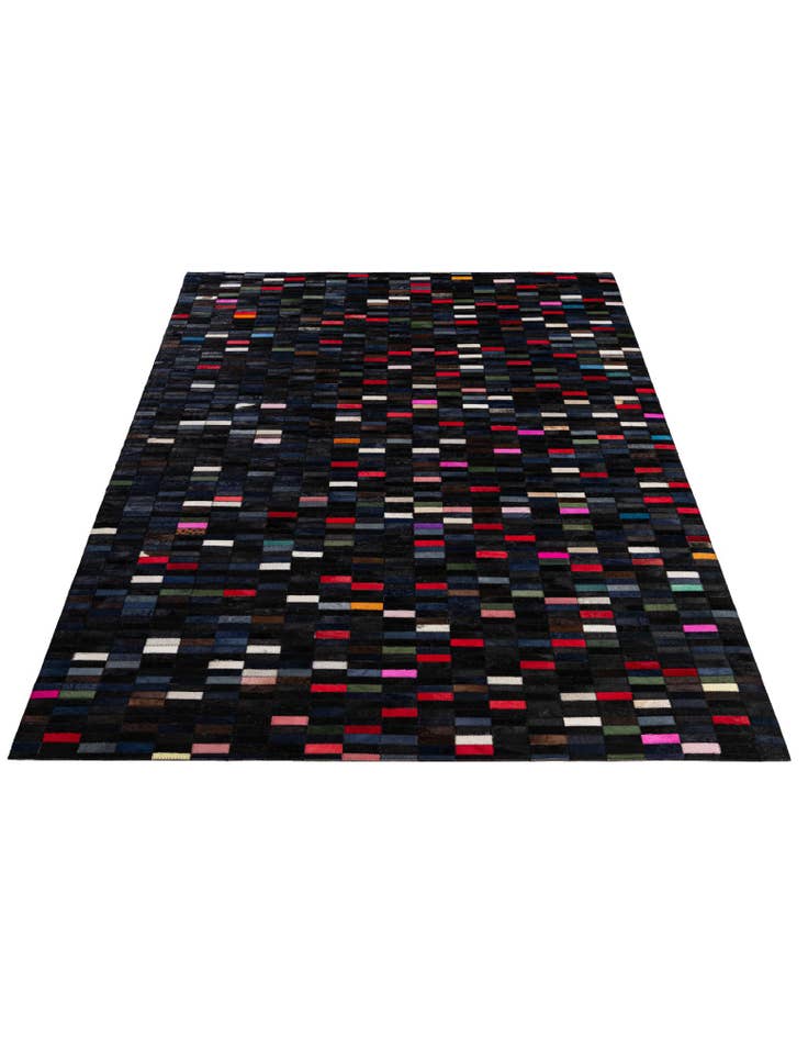 Detail image of 5' 2 x 8' Cowhide - Patchwork Rug