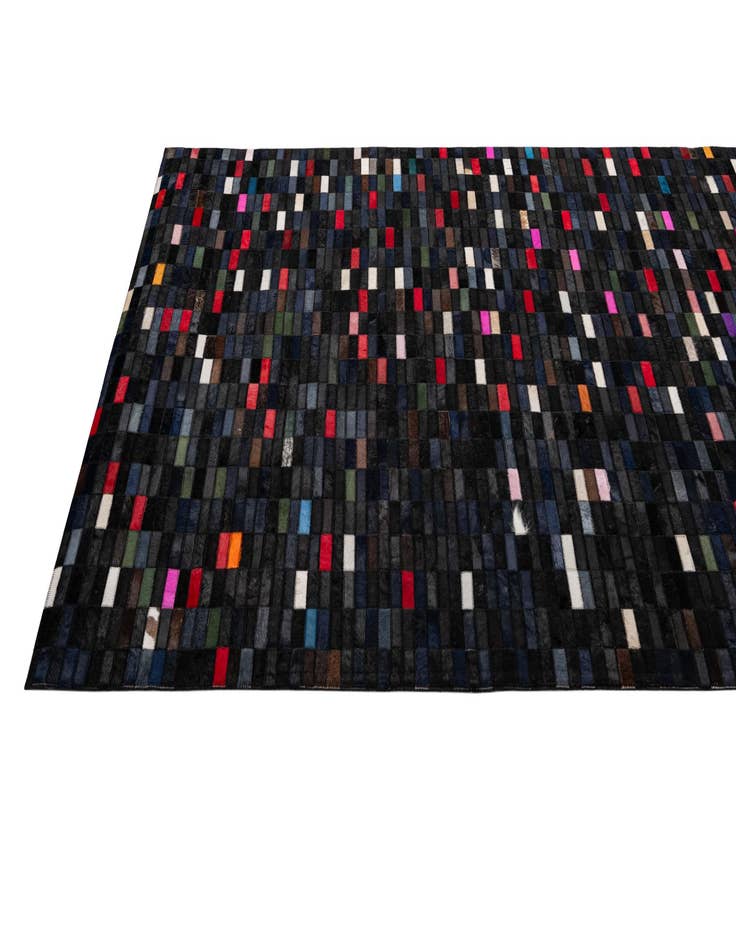 Detail image of 5' 2 x 8' Cowhide - Patchwork Rug