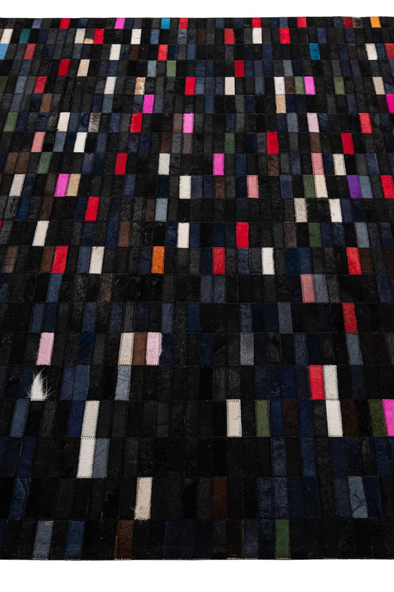 5' 2 x 8' Cowhide - Patchwork Rug