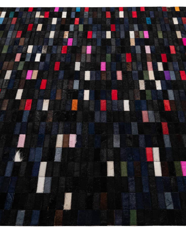 Detail image of 5' 2 x 8' Cowhide - Patchwork Rug